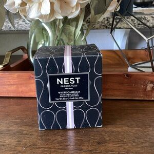 2 of Nest fragrance candle white camellia blossom defect glass -blossom orange